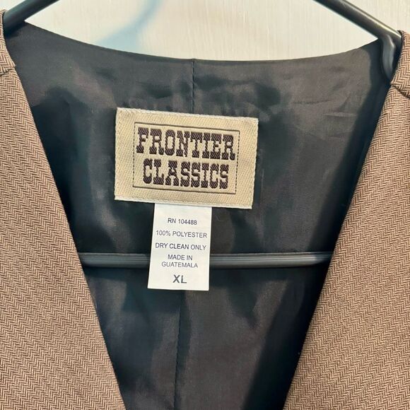 Mens Frontier Classics Vest | Western, Historical, Victorian, Cosplay, Wedding - Picture 3 of 4